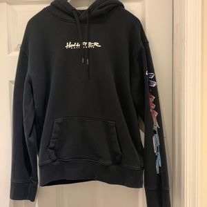 Hollister hoodie with graphity design , super cute and great quality